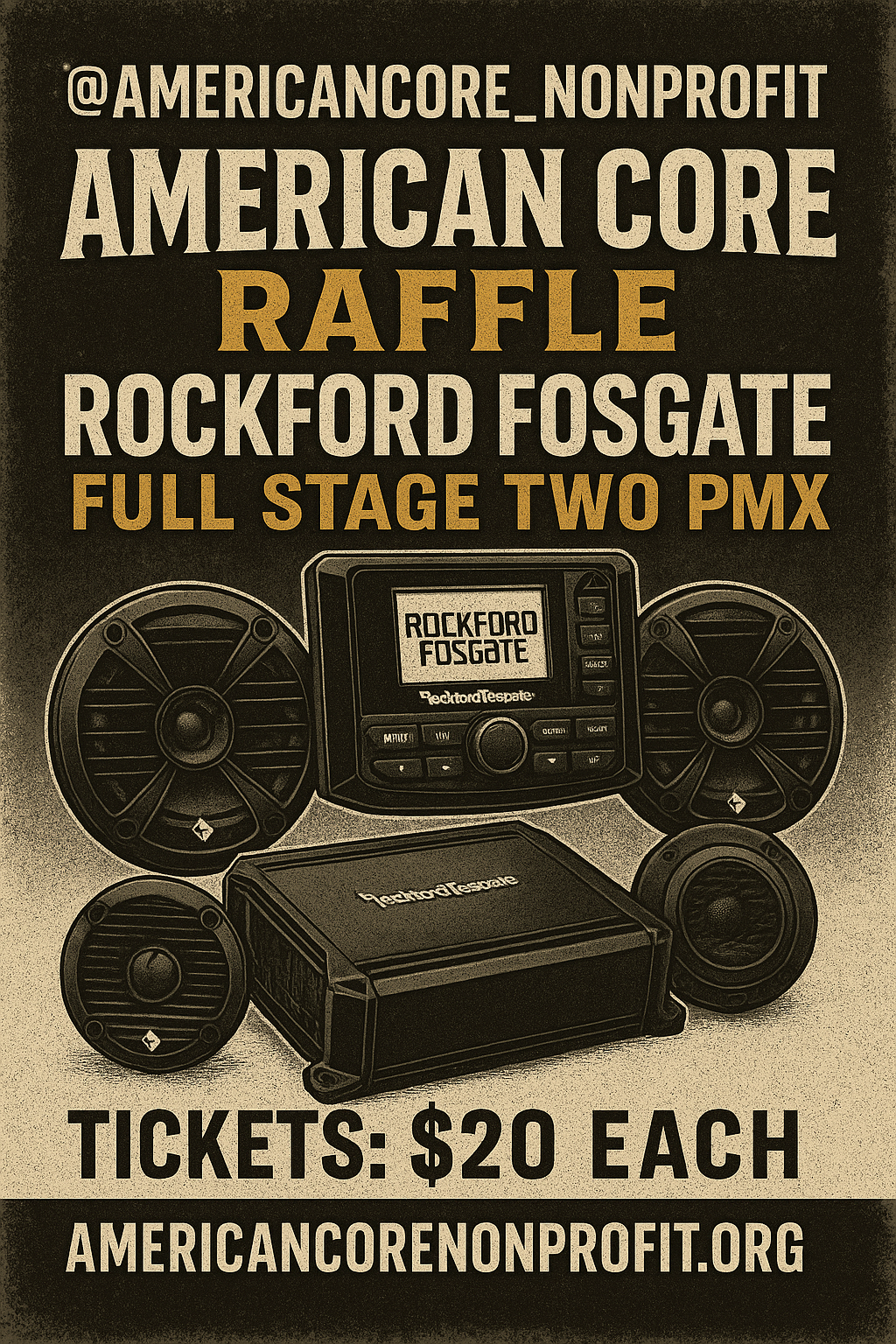 Raffle Rockford Fosgate 800 W 2014 Harley Davidson PMX kit (1) entry